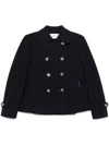 Harris Wharf London Spread-collar Jacket In Blue