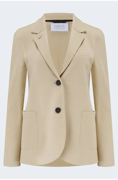 Harris Wharf London Stand Up Collar Blazer In Sand In Neutral