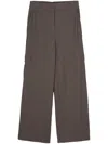 Harris Wharf London Straight-leg Cargo Trousers In Brown
