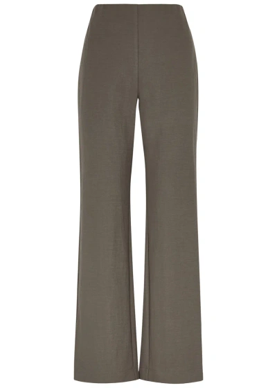 Harris Wharf London Straight-leg Trousers In Dark Grey