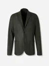 Harris Wharf London Patch-pocket Single-button Blazer In Green