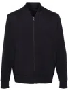 Harris Wharf London Stretch-jersey Bomber Jacket In Blue