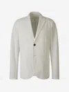 Harris Wharf London Single-breasted Cotton Blazer In White