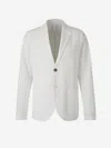 Harris Wharf London Textured Single-breasted Blazer In White