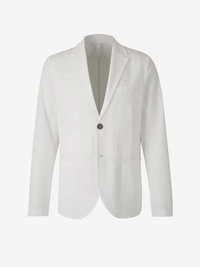 HARRIS WHARF LONDON HARRIS WHARF LONDON TEXTURED COTTON BLAZER