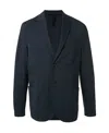 Harris Wharf London Textured Single-breasted Blazer In Blue