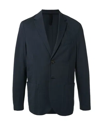 Harris Wharf London Textured Single-breasted Blazer In Blue