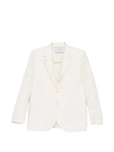 Harris Wharf London Textured Single-breasted Jacket In Neutral