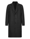Harris Wharf London Anthracite Grey Single-breasted Wool Coat In Black