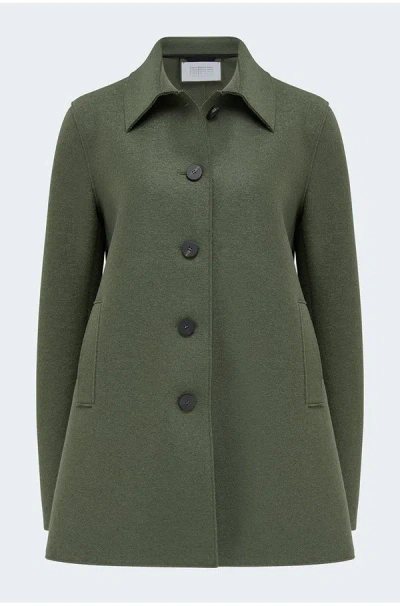 Harris Wharf London Travel Mac In Hunting Green 632 In Brown