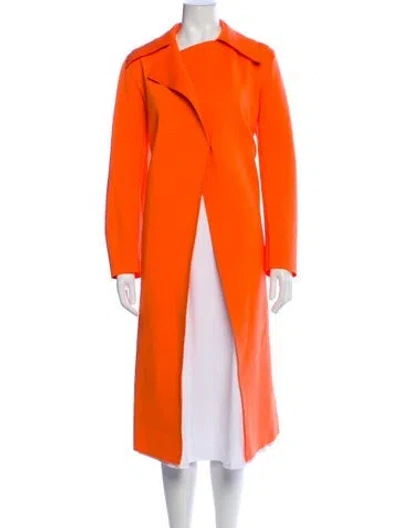 Pre-owned Harris Wharf London Trench Coat In Orange