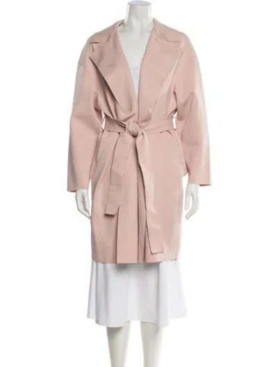 Pre-owned Harris Wharf London Trench Coat In Pink