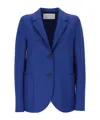 Harris Wharf London Two-button Patch-pocket Blazer In Blue