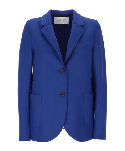 HARRIS WHARF LONDON TWO-BUTTON PATCH-POCKET BLAZER