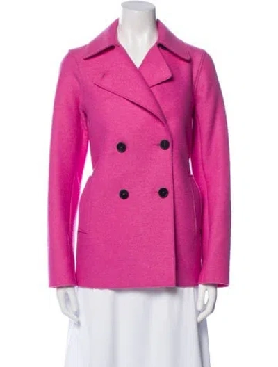 Pre-owned Harris Wharf London Virgin Wool Blazer In Pink