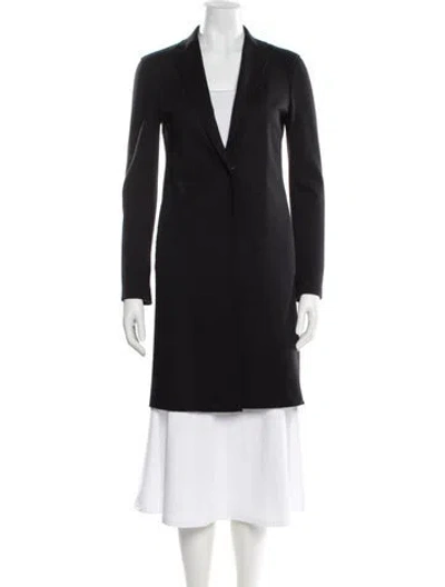 Pre-owned Harris Wharf London Virgin Wool Coat In Black