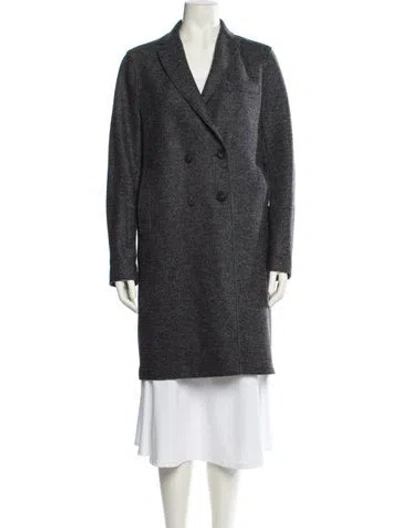 Pre-owned Harris Wharf London Virgin Wool Coat In Gray