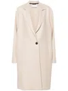 Harris Wharf London Virgin Wool Coat In Neutrals