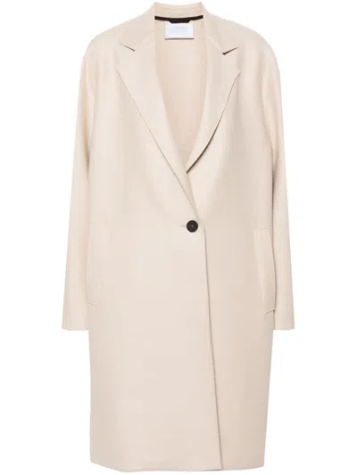 Harris Wharf London Virgin Wool Coat In Neutrals