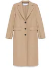 Shop Harris Wharf London Virgin-wool Coat In Neutrals