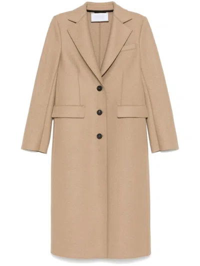 Harris Wharf London Virgin-wool Coat In Neutrals