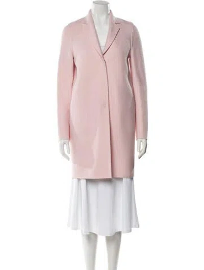 Pre-owned Harris Wharf London Virgin Wool Coat In Pink
