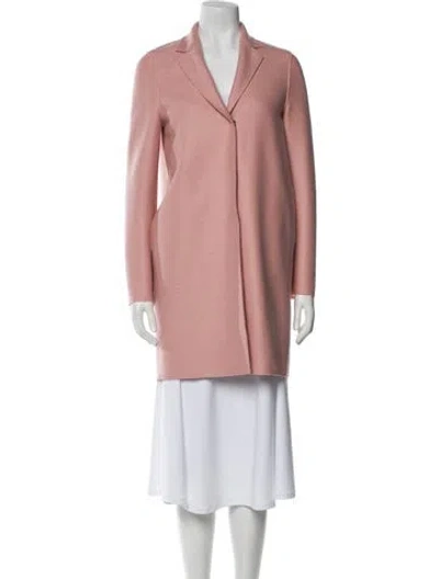 Pre-owned Harris Wharf London Virgin Wool Coat In Pink