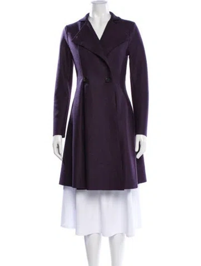 Pre-owned Harris Wharf London Virgin Wool Coat In Purple