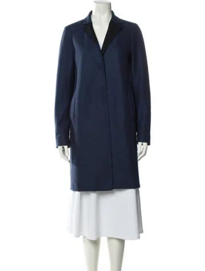 Pre-owned Harris Wharf London Virgin Wool Evening Jacket In Blue