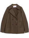 Harris Wharf London Virgin Wool Jacket In 褐色