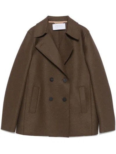 Harris Wharf London Virgin Wool Jacket In 褐色