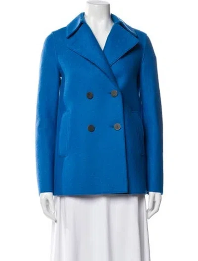 Pre-owned Harris Wharf London Virgin Wool Jacket In Blue