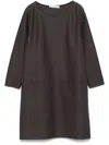 Harris Wharf London Virgin-wool Mini Dress In Grey