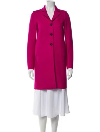 Pre-owned Harris Wharf London Virgin Wool Peacoat In Pink