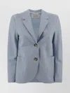 Harris Wharf London Waterproof Single-breasted Rayon Blazer With Notched Lapel In Blue