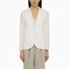 Harris Wharf London Woman Blazer Ivory Size 10 Cotton