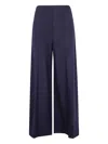 Harris Wharf London Wide-leg Wool Trousers In Blue