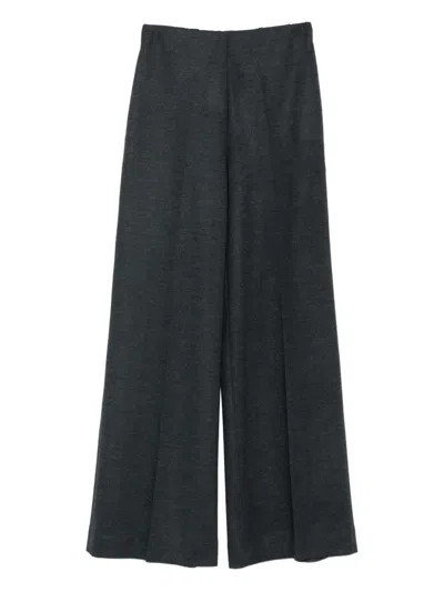 Harris Wharf London Wide-leg Wool Trousers In Multi