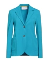 Harris Wharf London Woman Blazer Azure Size 2 Viscose, Polyamide, Elastane In Blue