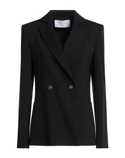 HARRIS WHARF LONDON HARRIS WHARF LONDON WOMAN BLAZER BLACK SIZE 6 VISCOSE, POLYAMIDE, ELASTANE