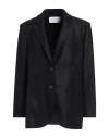 Harris Wharf London Woman Blazer Black Size 8 Virgin Wool In Black