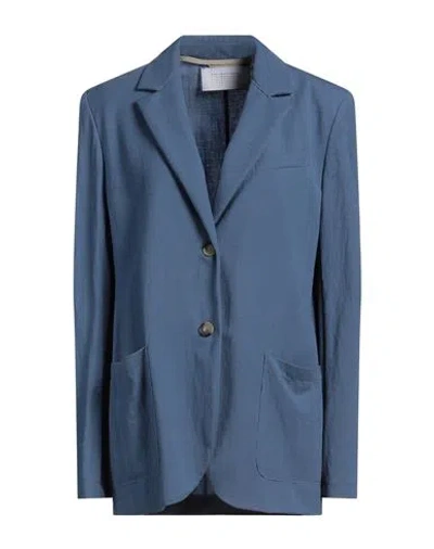 Harris Wharf London Woman Blazer Blue Size 10 Viscose, Polyamide