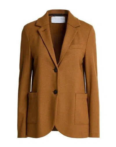 Harris Wharf London Woman Blazer Camel Size 2 Virgin Wool In Brown