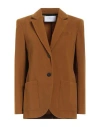 Harris Wharf London Woman Blazer Camel Size 6 Polyester, Elastane In Beige