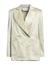 Harris Wharf London Double-breasted Button Blazer In Cream