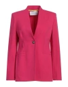 Harris Wharf London Woman Blazer Magenta Size 12 Viscose, Polyamide, Elastane