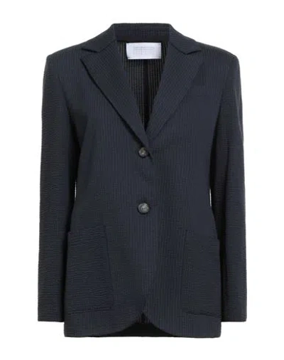 Harris Wharf London Woman Blazer Midnight Blue Size 4 Cotton, Polyester