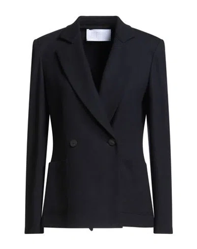Harris Wharf London Woman Blazer Midnight Blue Size 4 Virgin Wool