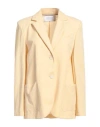 Harris Wharf London Woman Blazer Pastel Yellow Size 8 Viscose, Polyamide