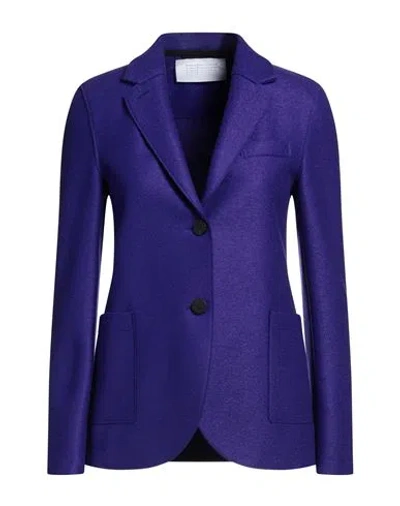 Harris Wharf London Woman Blazer Purple Size 2 Virgin Wool